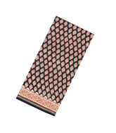 Black Printed Chanderi Cotton Saree With Floral Motifs-CC1766