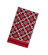 Crimson Handwoven Orissa Cotton Saree With Tie & Dye Motifs-OR0895