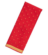 Red Woven Mysore Silk Saree With Floral Buttas-MS3069