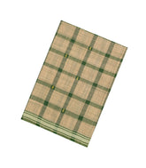Green Woven Kadappa Cotton Saree With Checks-KN0756