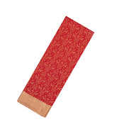 Red Woven Mysore Silk Saree With Bird Vine Motifs-MS3361