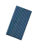 Blue & Green Handloom Organza Silk Saree With Stripes-SO4765