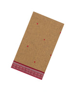 Beige Woven Bengal Cotton Saree With Buttas & Contrast Border-BG1875