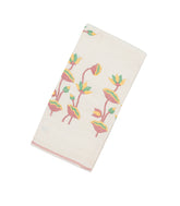 White Handloom Tussar Silk Saree With Meena Floral Motifs-TU2914