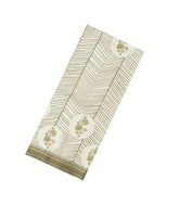 Off White Printed Synthetic Tussar Silk Saree With Floral Motifs-SY0080
