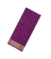 Magenta Printed Art Dola Silk Saree With Zari Checks & Border-BL5740