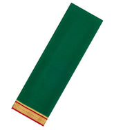 Green Woven Mysore Silk Saree With Contrast Zari Border-MS3637