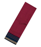 Crimson Printed Chanderi Cotton Saree With Zari Border-BL5487