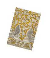 Mustard Printed Kalamkari Cotton Saree -KAL1234