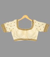 Off White Embroidered Blouse