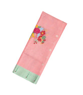 Bubblegum Pink Handloom Kota Silk Saree With Meena Floral Buttas -KO1026