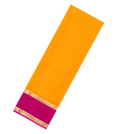 Yellow Woven Mysore Silk Saree With Contrast Zari Border-MS3595