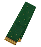 Dark Green Handloom Kanchipuram Silk Saree With Rain Drop Buttas-KA14845