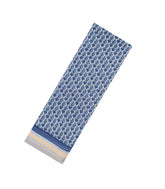 Blue Handloom Chanderi Cotton Saree With Printed Floral Motifs-CC1260