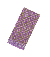 Lavender Printed Jaipur Cotton Saree With Floral Motifs-JC1876