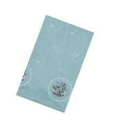 Turquoise Woven Art Tussar Saree With Printed & Embroidered Floral Motifs-BL4721