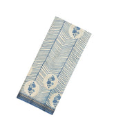 Steel Blue Printed Synthetic Tussar Silk Saree With Contrast Border-SY0146
