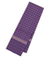 Violet Handloom Soft Silk Saree With Zari Checks-SO4667