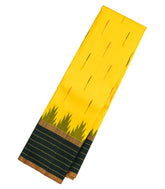 Lemon Yellow Handloom Korvai Kanchipuram Silk Saree With Jasmine Bud Buttas-KA12980