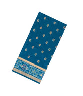 Dark Blue Woven Art Dupion Saree With Tie & Dye Motifs-BL5893