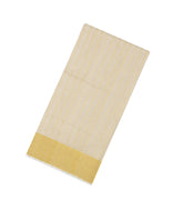 Off White Handloom Kerala Cotton Saree With Zari Stripes-KEC1044