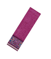 Magenta Printed Synthetics Dupion Saree With Abstract Motifs-BL5209