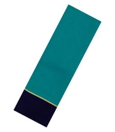 Cyan Woven Mysore Silk Saree With Contrast Navy Blue Border-MS3257