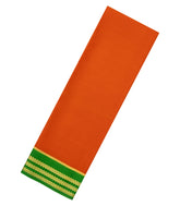 Red Woven Mysore Silk Saree With Contrast Green Border-MS3260
