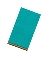 Turquoise Woven Bengal Cotton Saree With Contrast Border-BG1878