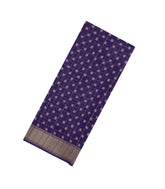Violet Printed Art Dola Silk Saree With Zari Checks & Border-BL5739