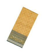 Yellow Woven Chanderi Cotton Saree With Printed Floral Motifs-CC1267