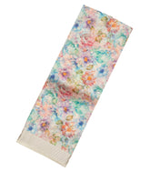 Off White Woven Pure Organza Silk Saree With Printed Floral Motifs-PS0594
