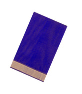 Violet Handloom 9 Yards Silk Cotton Saree With Contrast Border-SC4691