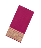 Pink Woven Art Dupion Saree With Meena Floral Border-BL5894