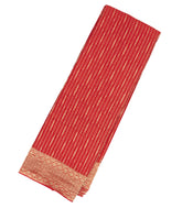 Red Mysore Crepe Silk Saree With Floral Motifs-MS3091