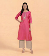 Blush Pink Festive Kurta-KR0887