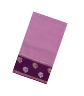 Lilac Woven Blended Viscose Saree With Buttas-BL5689