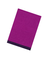 Hot Pink Woven Linen Saree With Contrast Border-LI0711