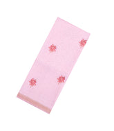 Baby Pink Handloom Linen Saree With Printed Floral Motifs-LI0706