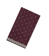 Dark Brown Woven Silk Saree With Buttas-EC2561