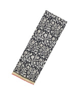Black Pure Chiffon Silk Saree With Printed Bird Motifs-PS0871