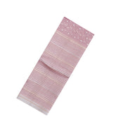 Baby Pink Woven Pure Organza Silk Saree With Stripes-KS1121