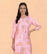 Floral Printed Pastel Pink Co-Ord Set-RC5691