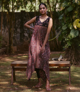 Brown Floral Printed Kurta
