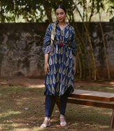 Indigo Indie Printed Cotton Kurta