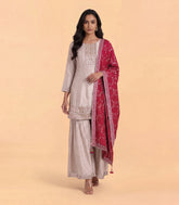 Light Beige & Pink Festive Sharara set-RC5707