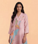 Light Pink Abstract Printed Co-Ord Set-RC5670