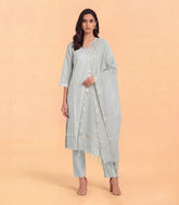 Light Grey Kurta Set-RC5631