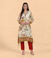 Off-White multicolor printed co-ord set-CO5022
