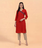Red and blue casual kurta-RC5723